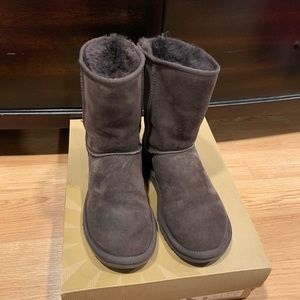 Ugg classic short boots in chocolate brown